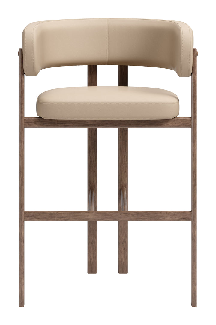 Ruge Barstool (Set of 2) Beige - 111240