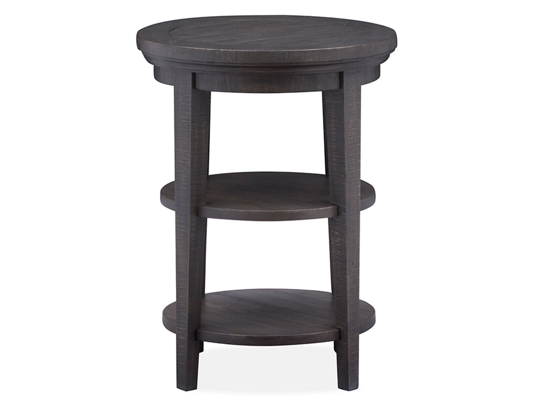 Westley Falls Graphite Round Accent End Table - T4399-35