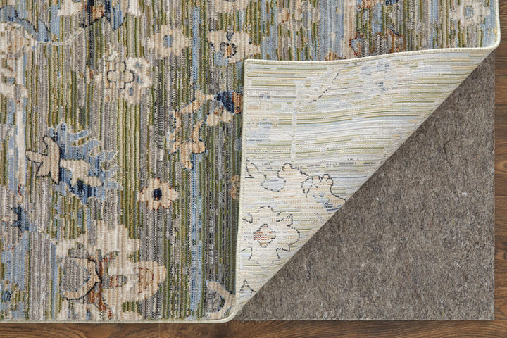 Runner/2'6" x 7'3"/Green/Ivory