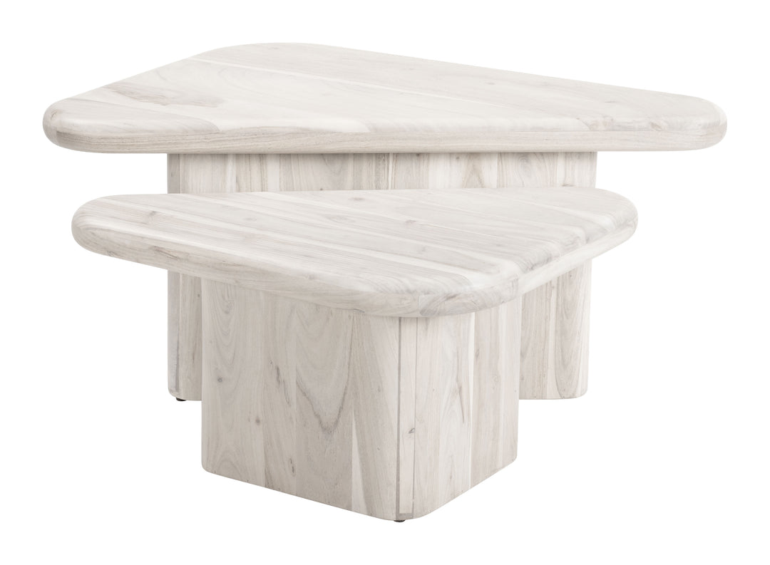 Navidic Coffee Table Set (2-Piece) Whitewashed - 109872