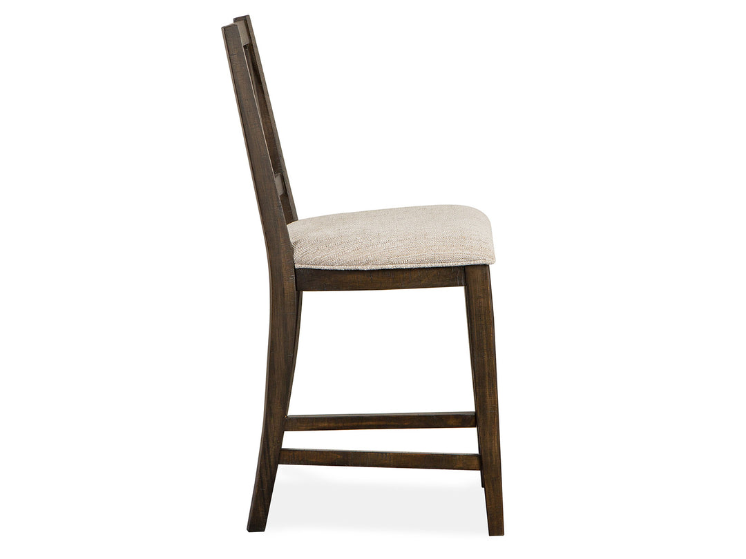 Westley Falls Graphite Upholstered Counter Chair - Set of 2 - D4399-82