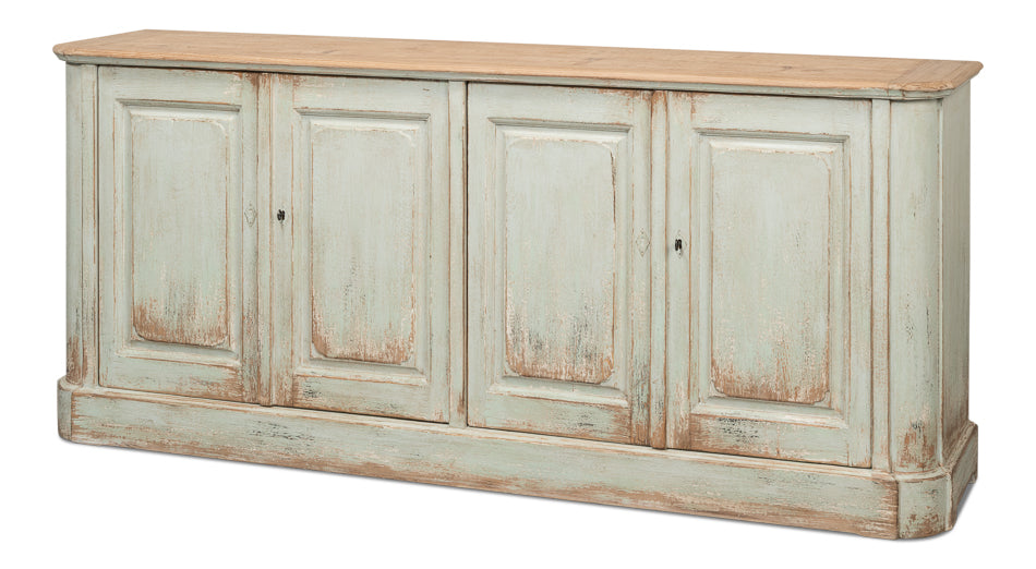 American Home Furniture | Sarreid - 4 Door Sideboard - Sage
