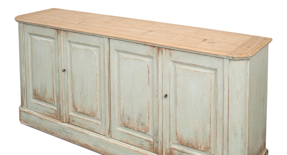 American Home Furniture | Sarreid - 4 Door Sideboard - Sage