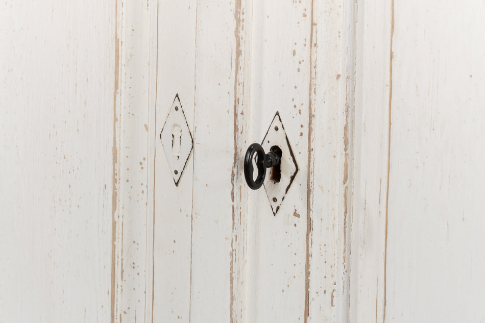 American Home Furniture | Sarreid - Antique Whitewash Sideboard - 4 Door