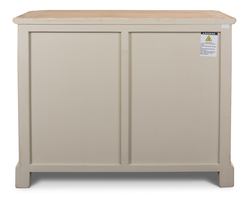 American Home Furniture | Sarreid - Stepahno Two Door Sideboard - Ant.Whtwash