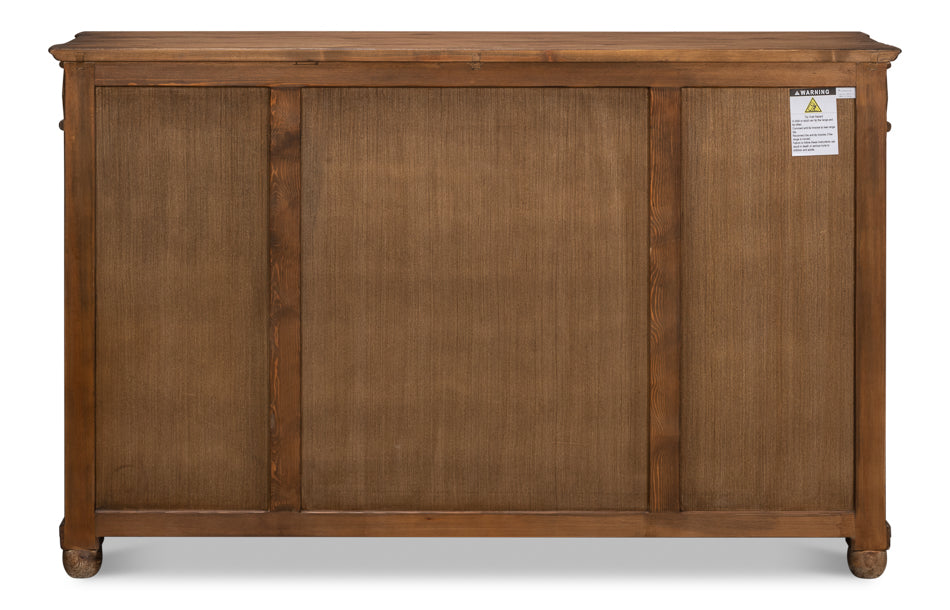 American Home Furniture | Sarreid - Diamond Wall Sideboard - Brown