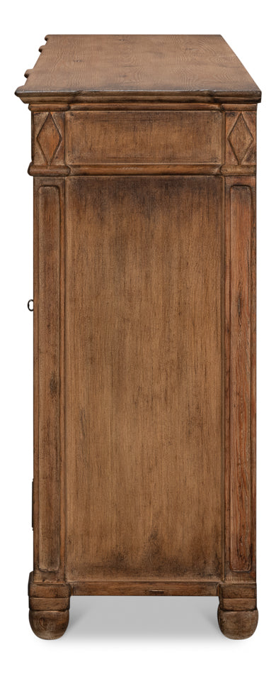 American Home Furniture | Sarreid - Diamond Wall Sideboard - Brown