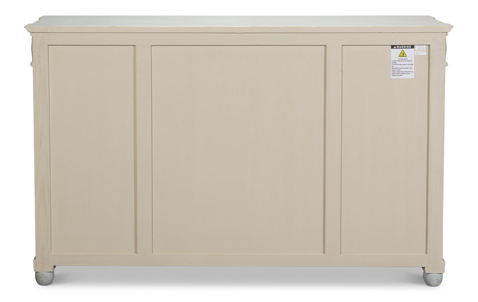 American Home Furniture | Sarreid - Diamond Wall Sideboard - Blue/Grey