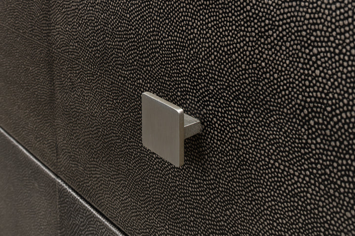 American Home Furniture | Sarreid - Grey Shagreen Dresser