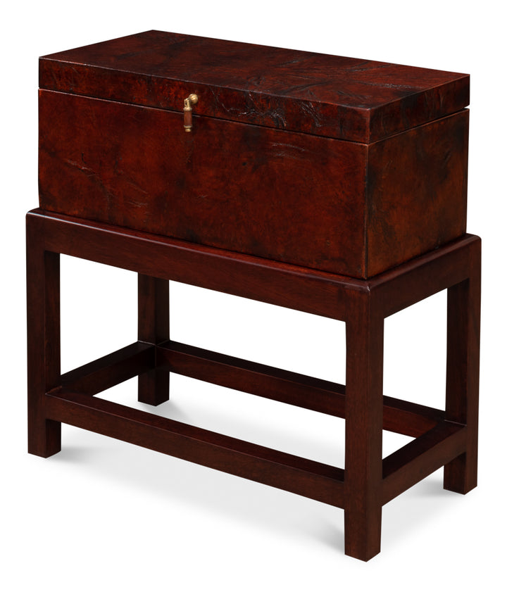 American Home Furniture | Sarreid - Ranch Hand Box On Stand