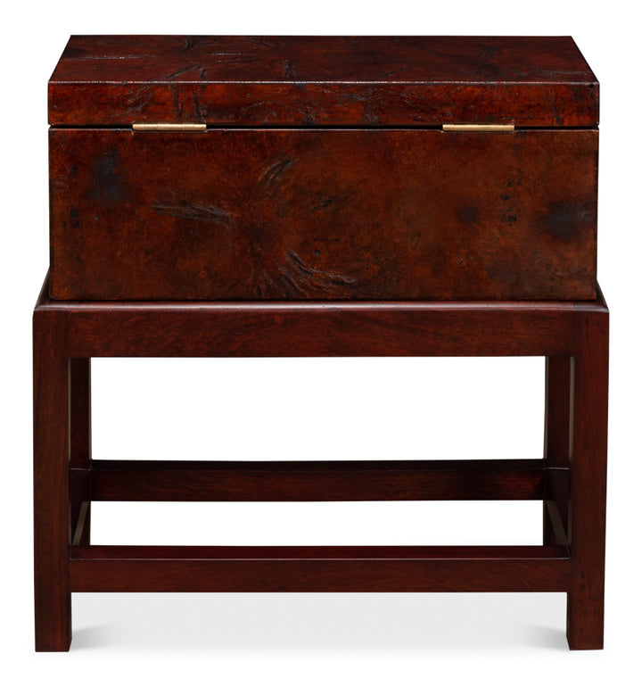 American Home Furniture | Sarreid - Ranch Hand Box On Stand