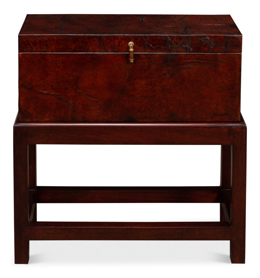 American Home Furniture | Sarreid - Ranch Hand Box On Stand