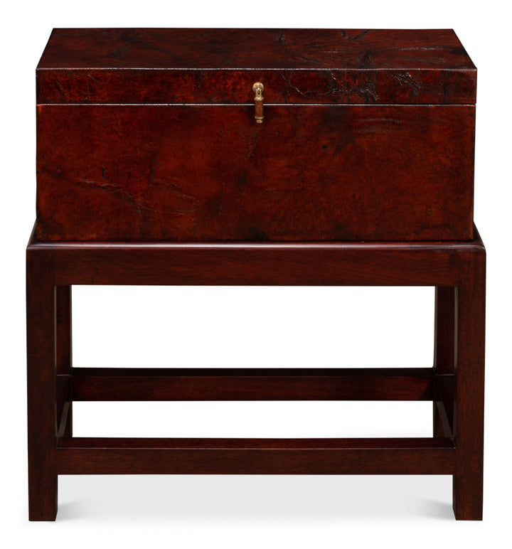 American Home Furniture | Sarreid - Ranch Hand Box On Stand