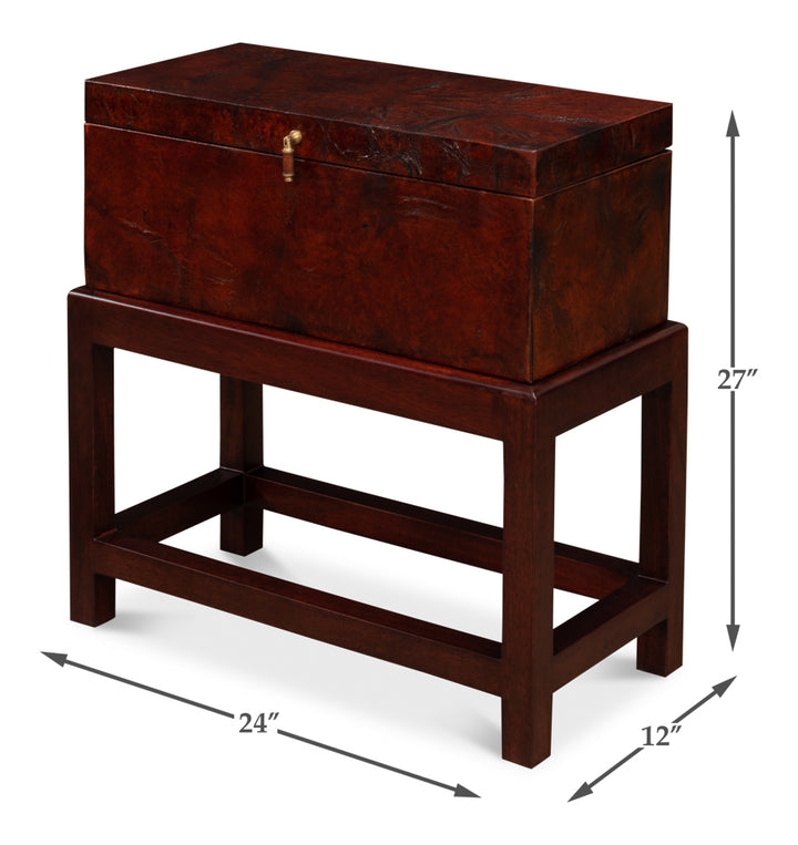 American Home Furniture | Sarreid - Ranch Hand Box On Stand