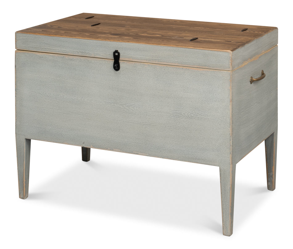 American Home Furniture | Sarreid - Trunk Side Table W/ Secret Storage