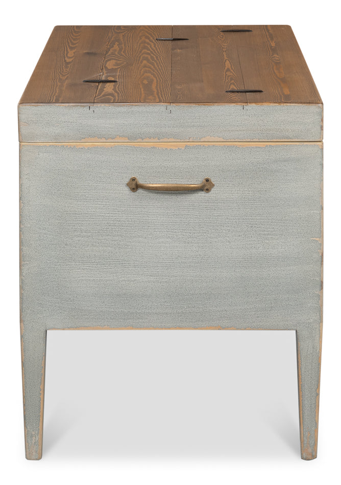 American Home Furniture | Sarreid - Trunk Side Table W/ Secret Storage