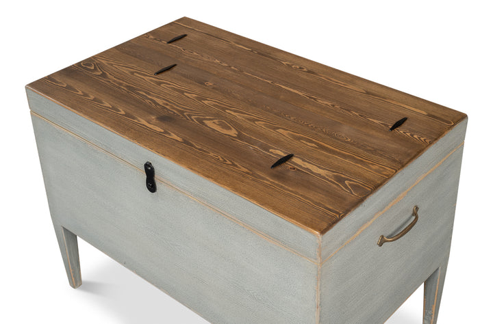 American Home Furniture | Sarreid - Trunk Side Table W/ Secret Storage