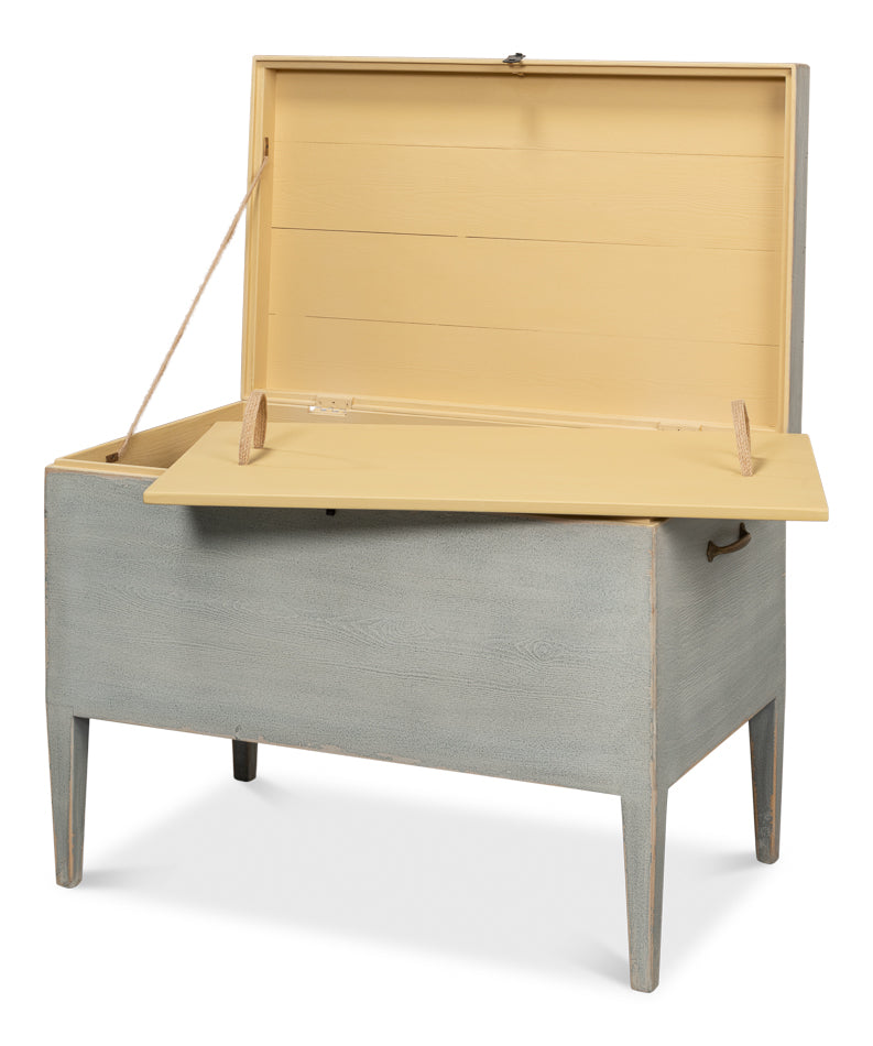 American Home Furniture | Sarreid - Trunk Side Table W/ Secret Storage