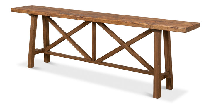 American Home Furniture | Sarreid - Double X Base Sofa Table
