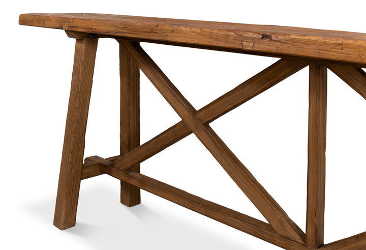 American Home Furniture | Sarreid - Double X Base Sofa Table