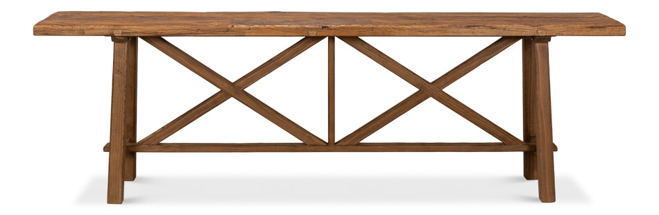 American Home Furniture | Sarreid - Double X Base Sofa Table