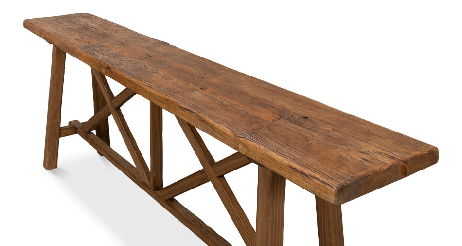 American Home Furniture | Sarreid - Double X Base Sofa Table