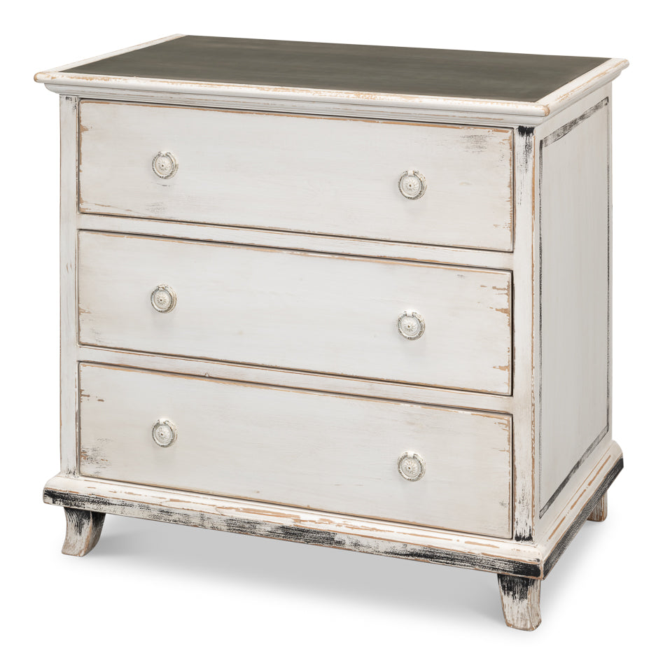 American Home Furniture | Sarreid - Charming Continent Painted Commode 2