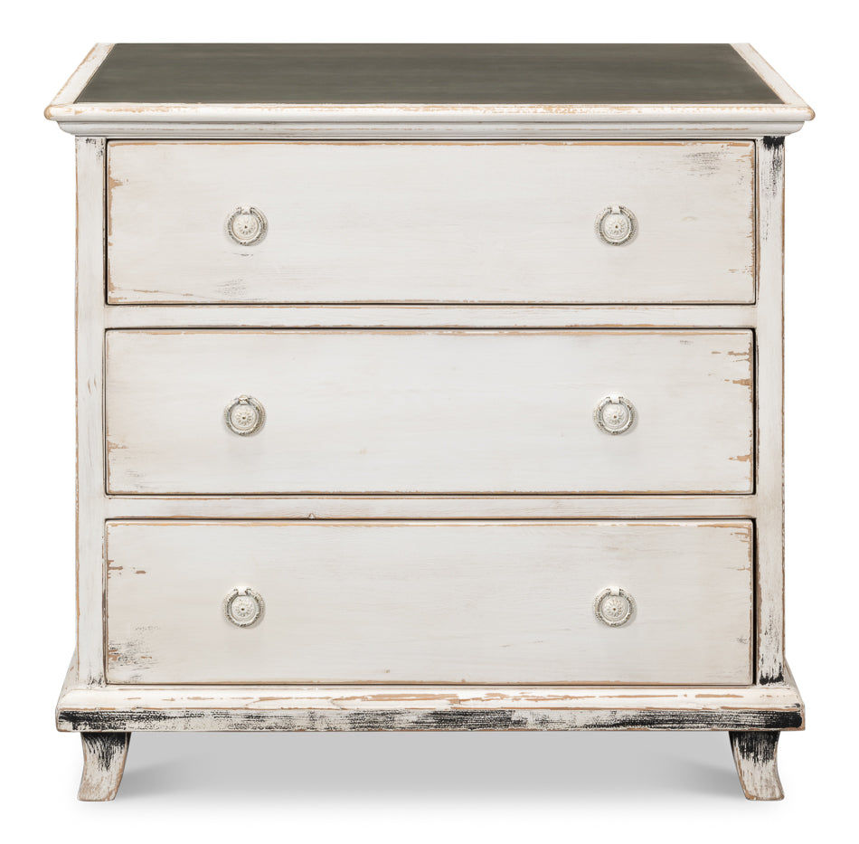 American Home Furniture | Sarreid - Charming Continent Painted Commode 2