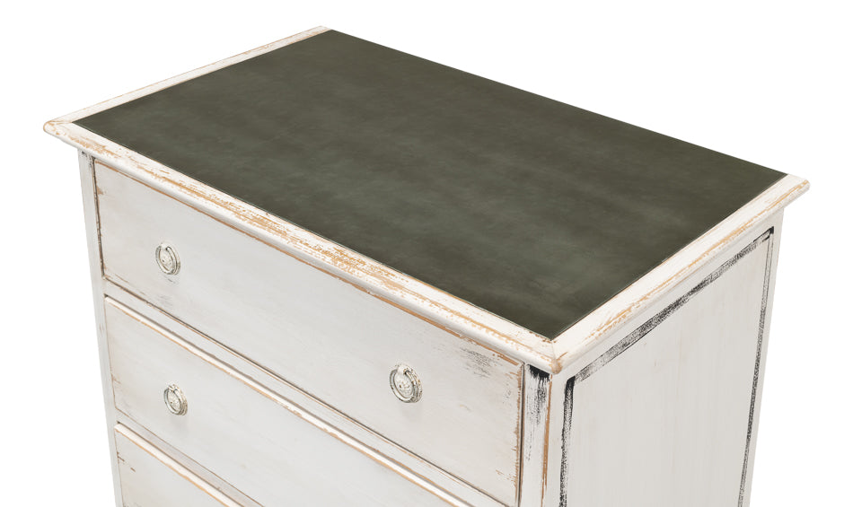 American Home Furniture | Sarreid - Charming Continent Painted Commode 2