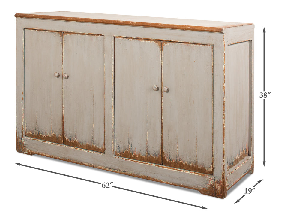 American Home Furniture | Sarreid - Wall Sideboard W/Four Doors