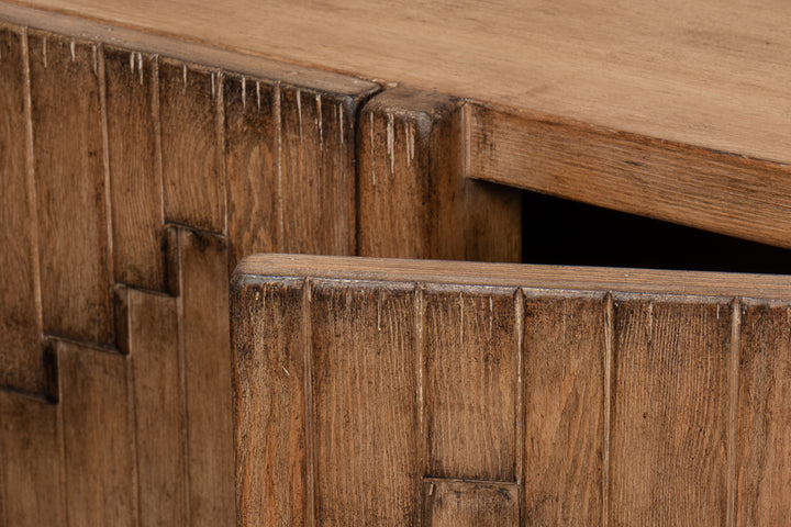 American Home Furniture | Sarreid - Aztec Sideboard On Stand - Brown