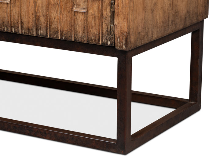 American Home Furniture | Sarreid - Aztec Sideboard On Stand - Brown