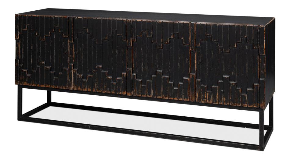 Sarreid Aztec Sideboard - Black SIDEBOARDS + CREDENZAS