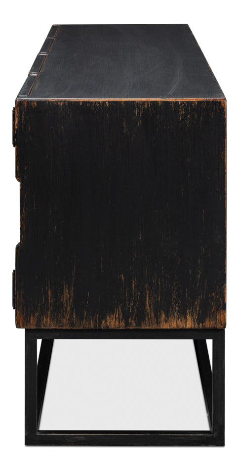 American Home Furniture | Sarreid - Aztec Sideboard - Black