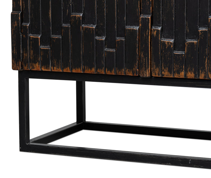 American Home Furniture | Sarreid - Aztec Sideboard - Black