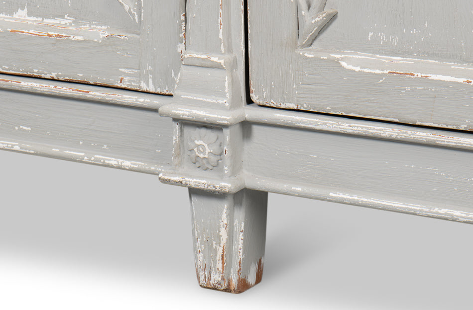 American Home Furniture | Sarreid - Marksman Sideboard Antique Muted Grey