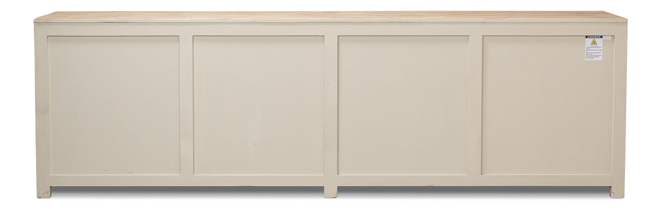 American Home Furniture | Sarreid - Eight Is Enough Sideboard Whitewash