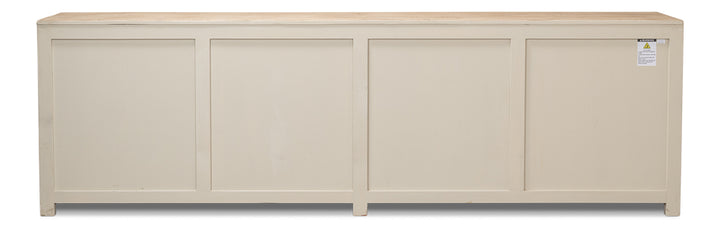 American Home Furniture | Sarreid - Eight Is Enough Sideboard Whitewash