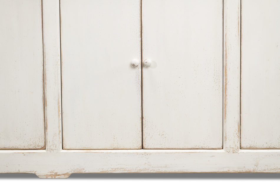 American Home Furniture | Sarreid - Eight Is Enough Sideboard Whitewash