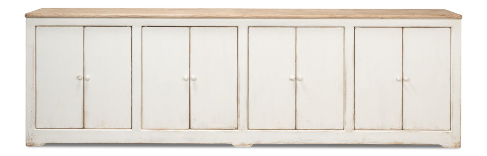 American Home Furniture | Sarreid - Eight Is Enough Sideboard Whitewash