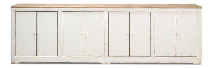 American Home Furniture | Sarreid - Eight Is Enough Sideboard Whitewash