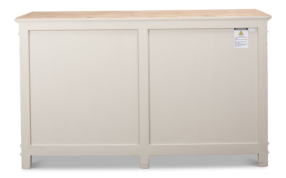 American Home Furniture | Sarreid - Marksman Sideboard - Whitewash Finish