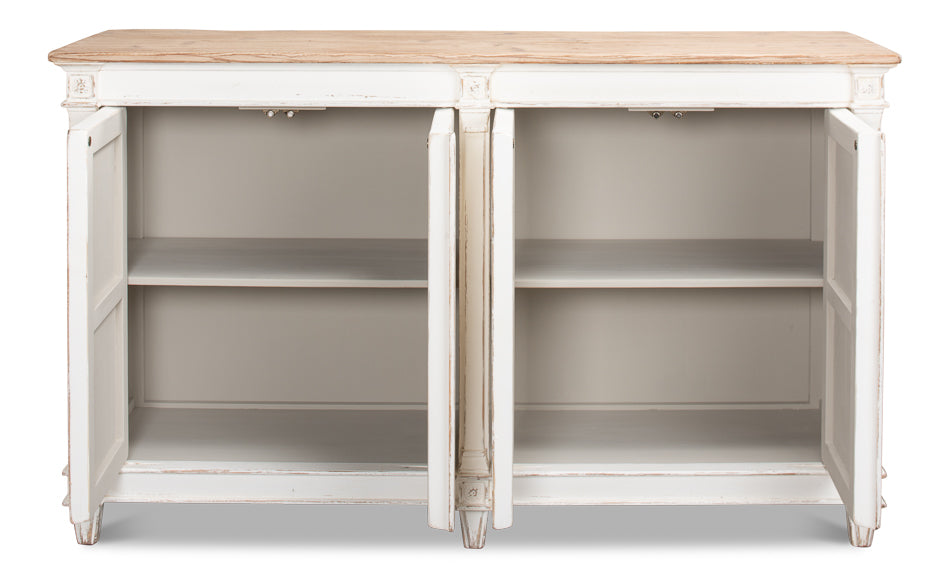 American Home Furniture | Sarreid - Marksman Sideboard - Whitewash Finish