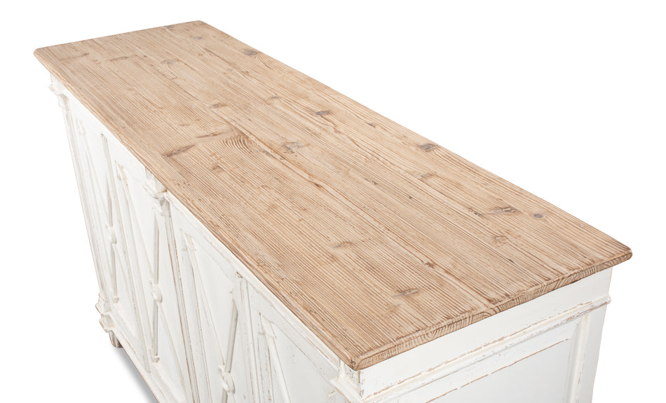 American Home Furniture | Sarreid - Marksman Sideboard - Whitewash Finish