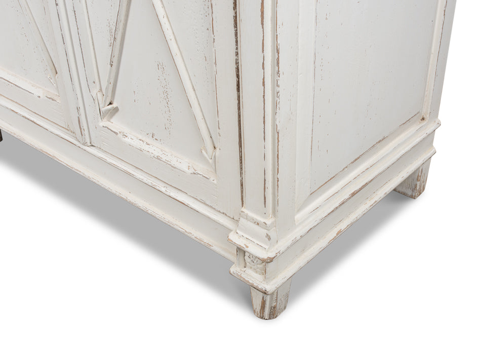 American Home Furniture | Sarreid - Marksman Sideboard - Whitewash Finish