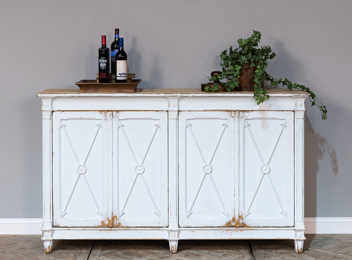 American Home Furniture | Sarreid - Marksman Sideboard - Whitewash Finish