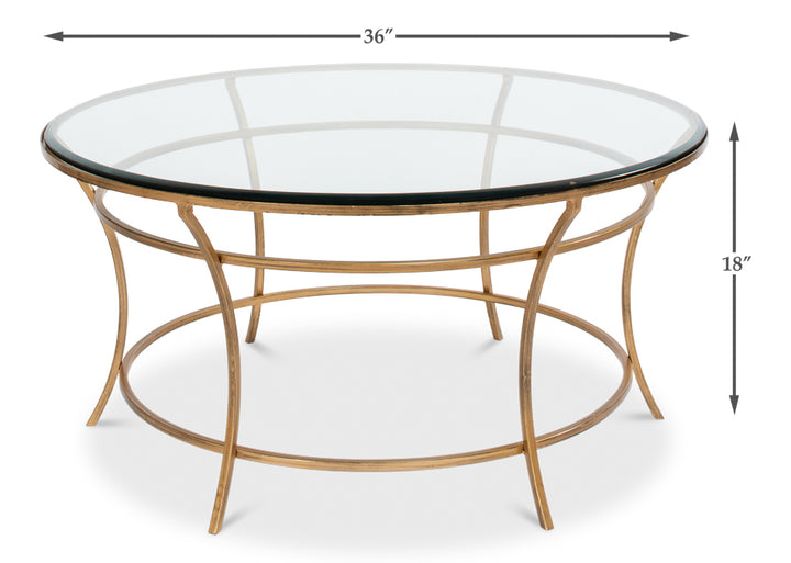 American Home Furniture | Sarreid - Round Coffee Table