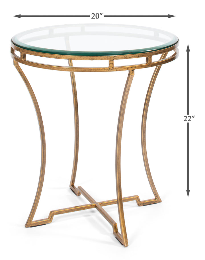 American Home Furniture | Sarreid - Round Side Table