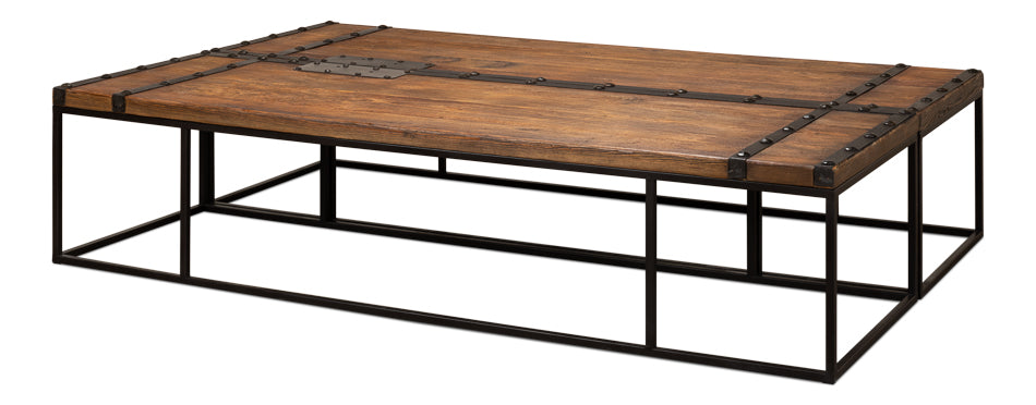 American Home Furniture | Sarreid - Antique Doors Coffee Table