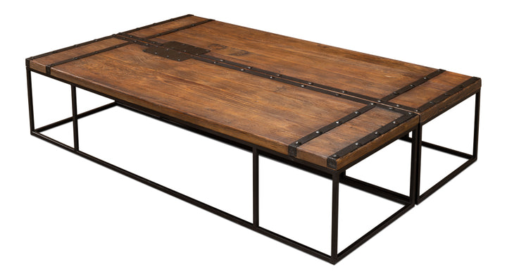 American Home Furniture | Sarreid - Antique Doors Coffee Table